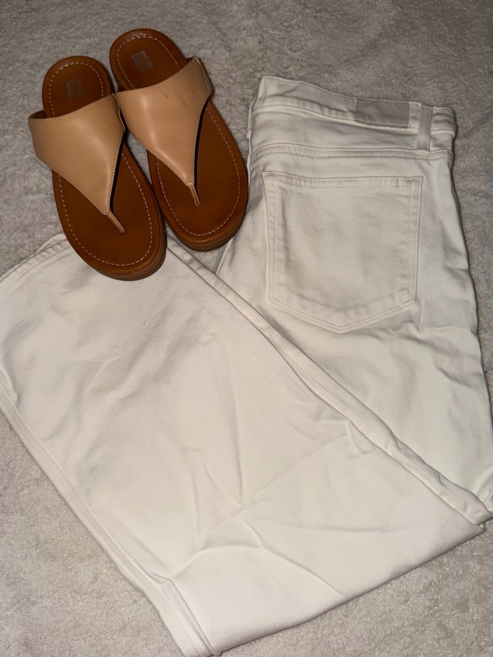 PAIGE White Ankle Cropped Jeans